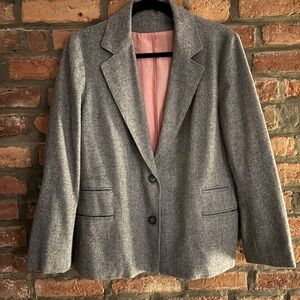 Vintage Wool Gray Women's Blazer